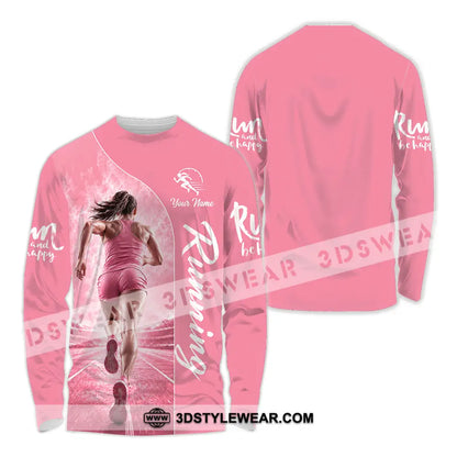 Women Shirt - Custom Running Shirt - Long Sleeve Shirt / S - T-shirt