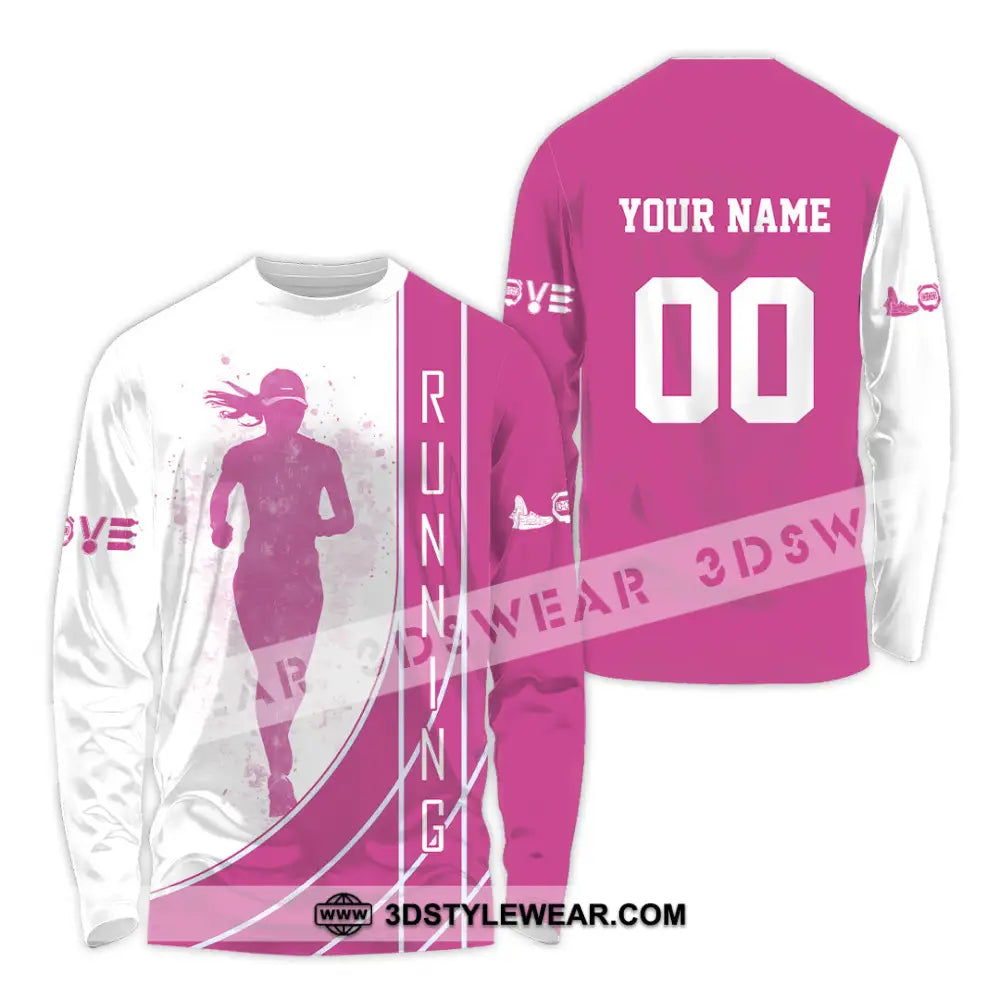 Women Shirt - Custom Running Lover Shirt - Long Sleeve Shirt / S - T-shirt