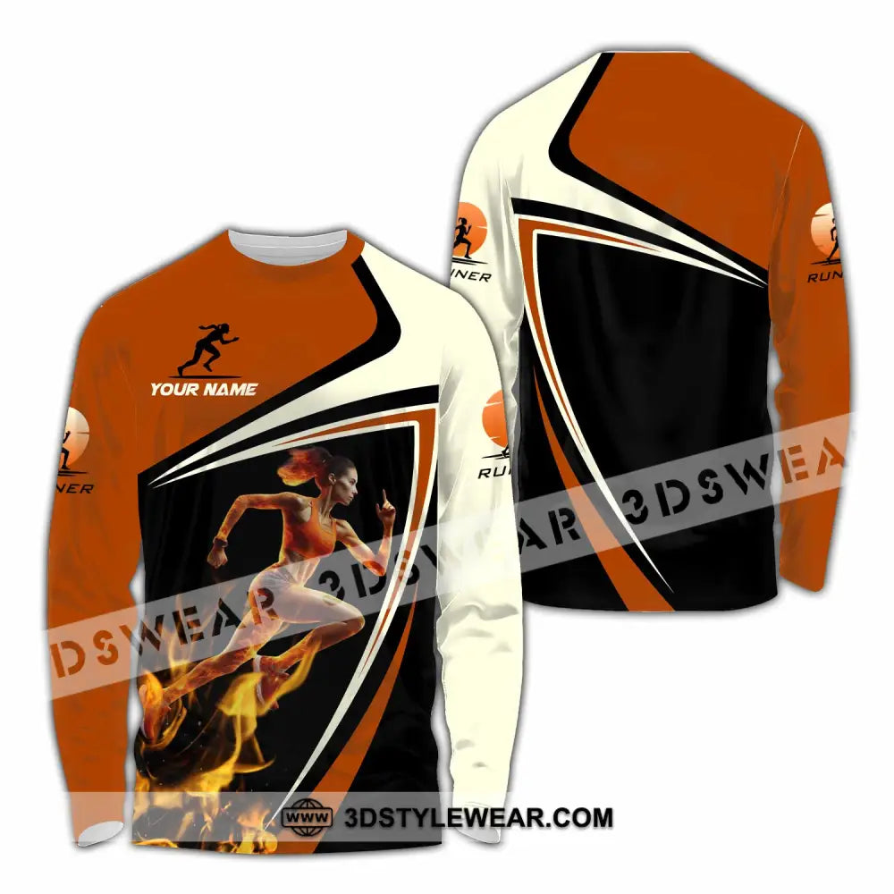 Women Shirt - Custom Running Women Runner Shirt - Long Sleeve Shirt / S - T-shirt