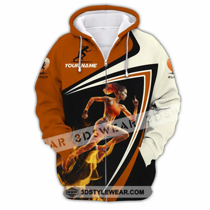 Women Shirt - Custom Running Women Runner Shirt - Zipper Hoodie / S - T-shirt