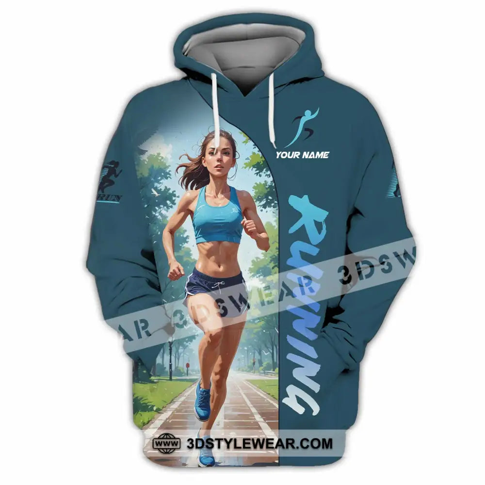 Women Shirt - Custom Running Woman Runner Sporty Shirt - Hoodie / S - T-shirt