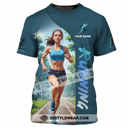 Women Shirt - Custom Running Woman Runner Sporty Shirt - T-Shirt / S - T-shirt