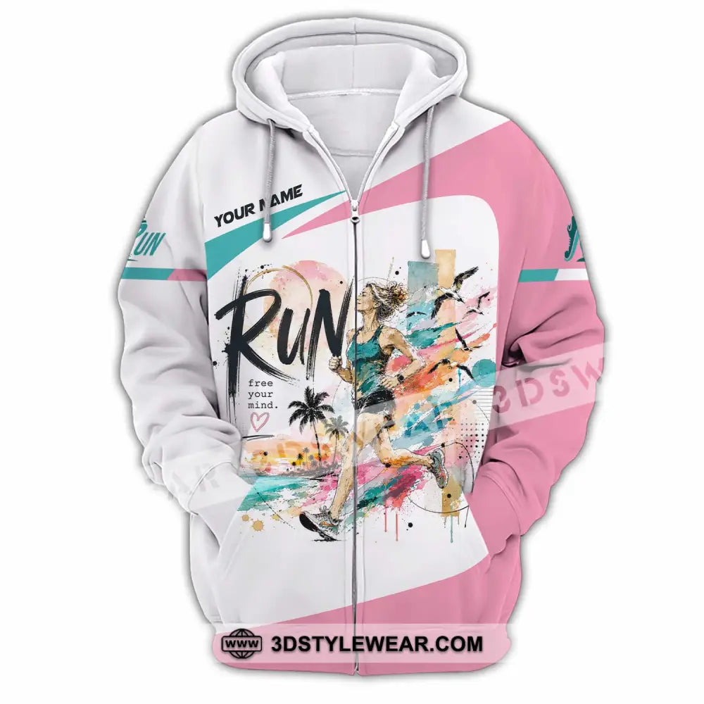 Women Shirt - Custom Running Shirt - Zipper Hoodie / S - T-shirt