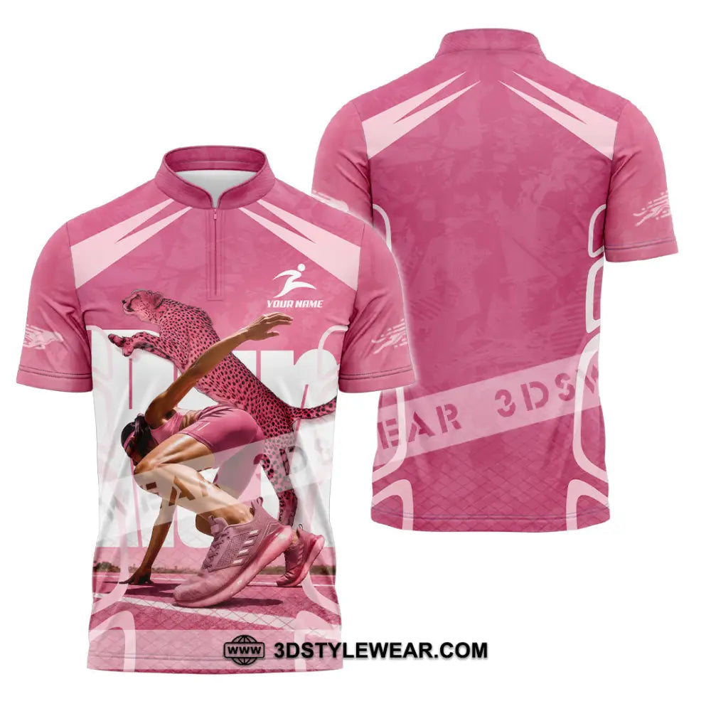 Women Shirt - Custom Running Shirt - Zipper Polo Shirt / S - T-shirt