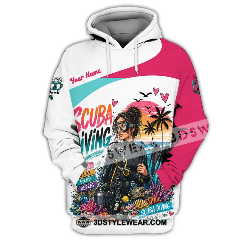 Women Shirt - Custom Scuba Diving Shirt - Hoodie / S - T-shirt