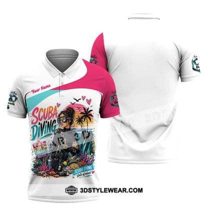 Women Shirt - Custom Scuba Diving Shirt - Polo Shirt / S - T-shirt