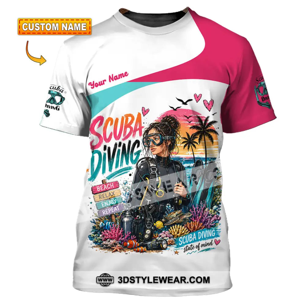 Women Shirt - Custom Scuba Diving Shirt - T-shirt