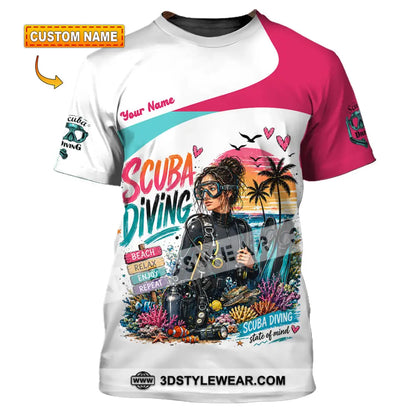 Women Shirt - Custom Scuba Diving Shirt - T-shirt