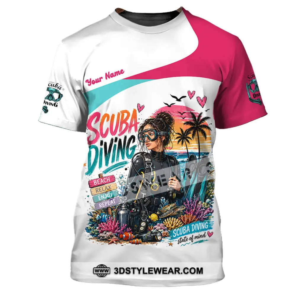 Women Shirt - Custom Scuba Diving Shirt - T-Shirt / S - T-shirt