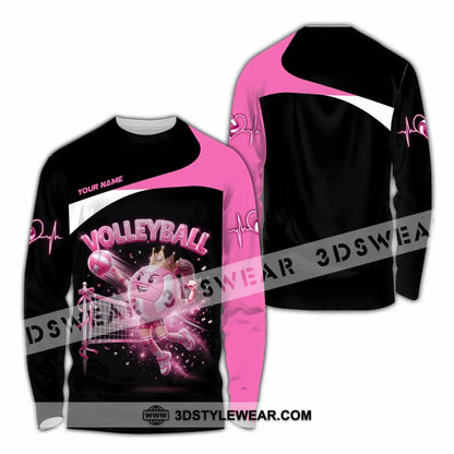 Women Shirt - Custom Volleyball Queen Shirt - Long Sleeve Shirt / S - T-shirt