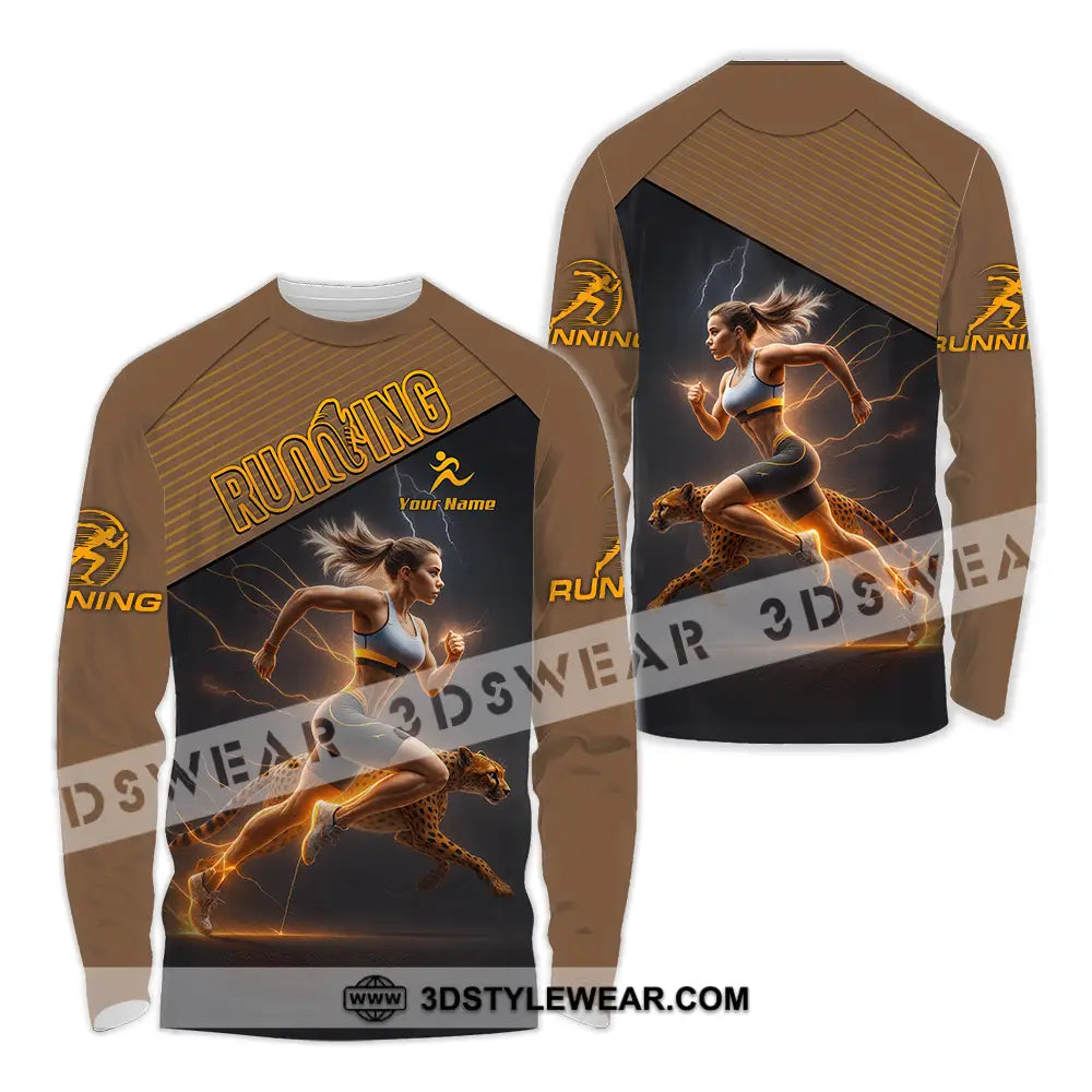 Women Shirt - Custom Woman Running Shirt - Long Sleeve Shirt / S - T-shirt