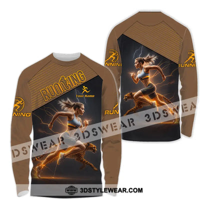 Women Shirt - Custom Woman Running Shirt - Long Sleeve Shirt / S - T-shirt