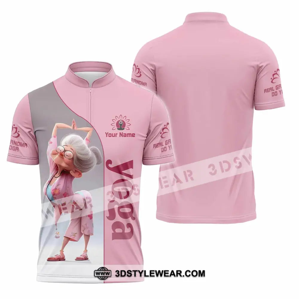 Women Shirt - Custom Yoga Shirt - Zipper Polo Shirt / S - T-shirt