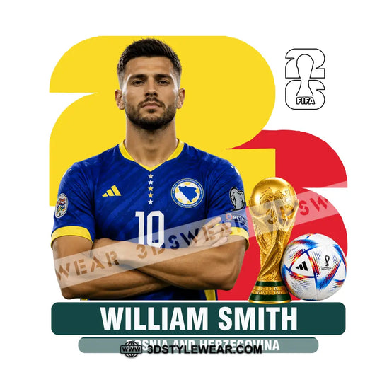 World Cup 2026, Custom Temporary Tattoo, Personalized Tattoo, Fake Tattoo style option 3