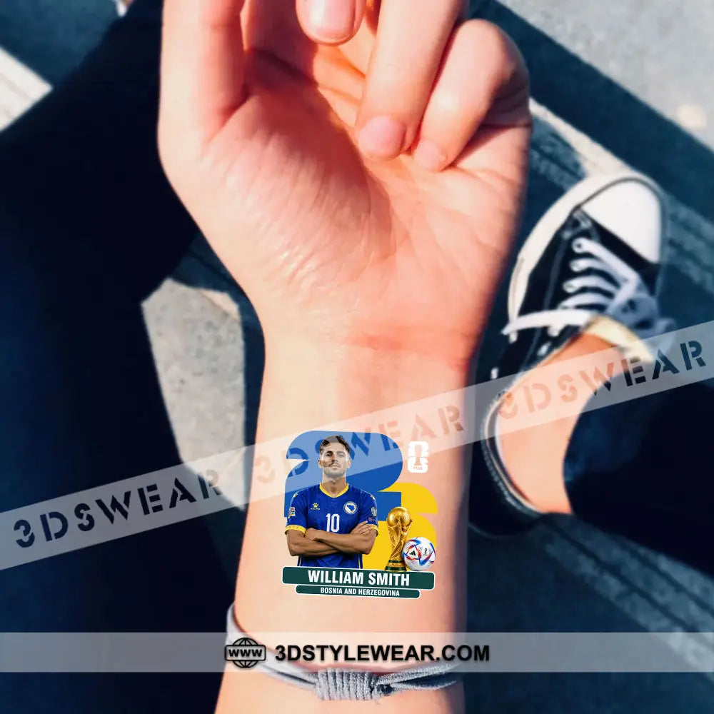 World Cup 2026 Custom Temporary Tattoo Personalized Tattoo Fake Tattoo - Temporary Tattoo